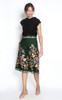 Batik Culottes - Floral Forest Green