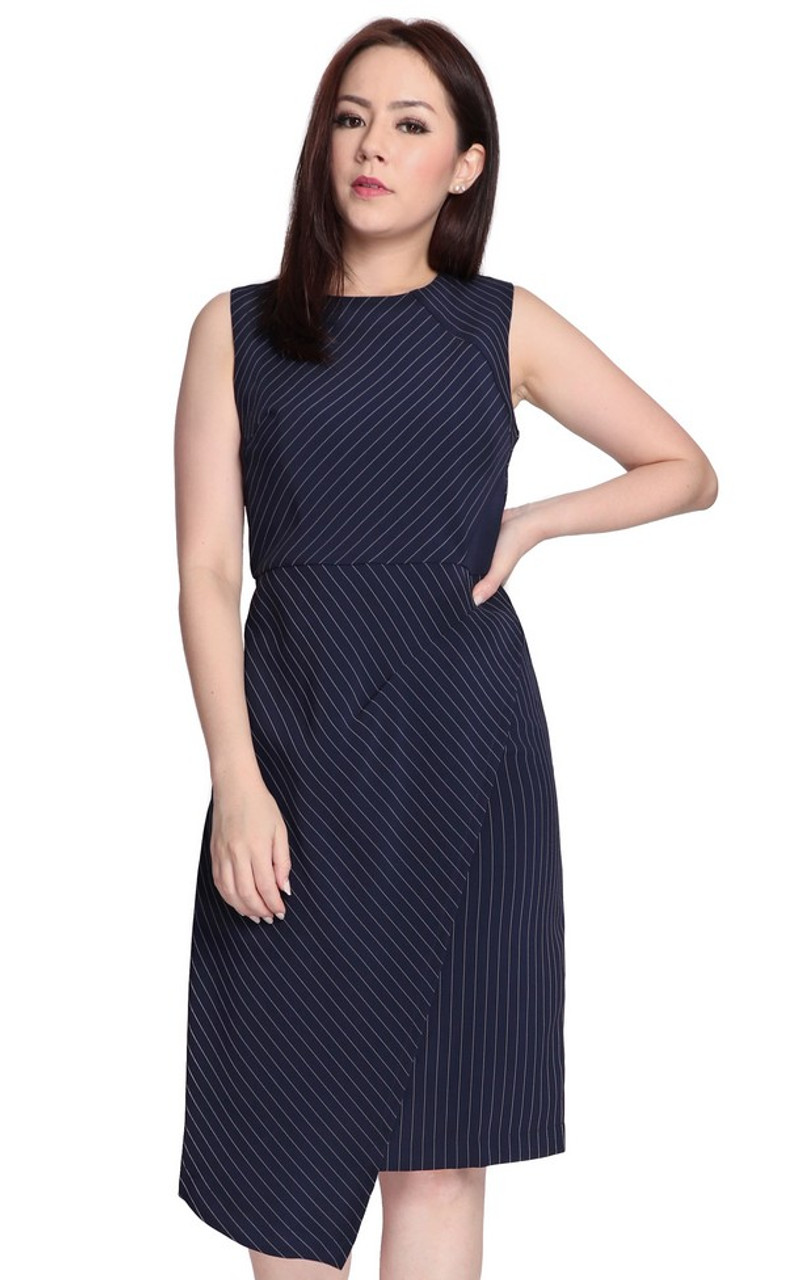 Pinstripe work dress Clearance