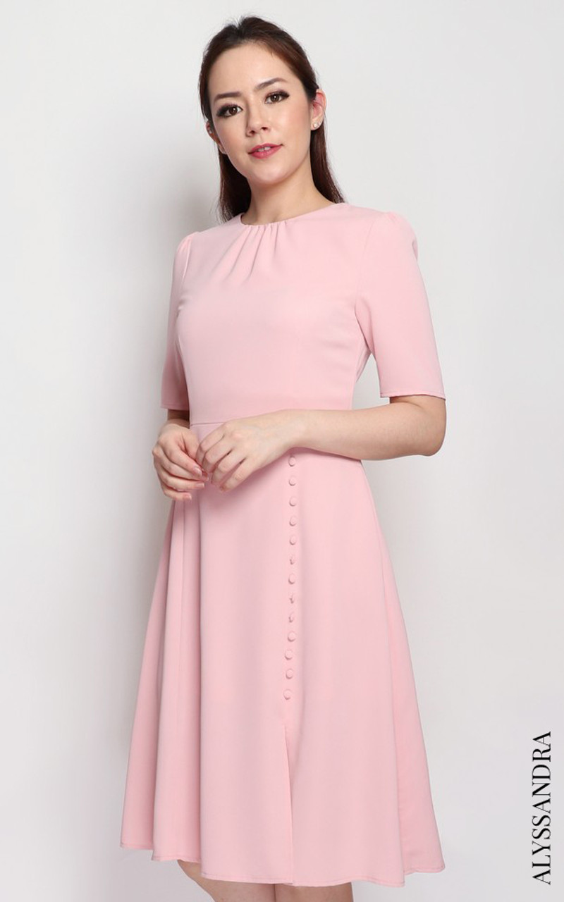 Pink workwear dress clearance