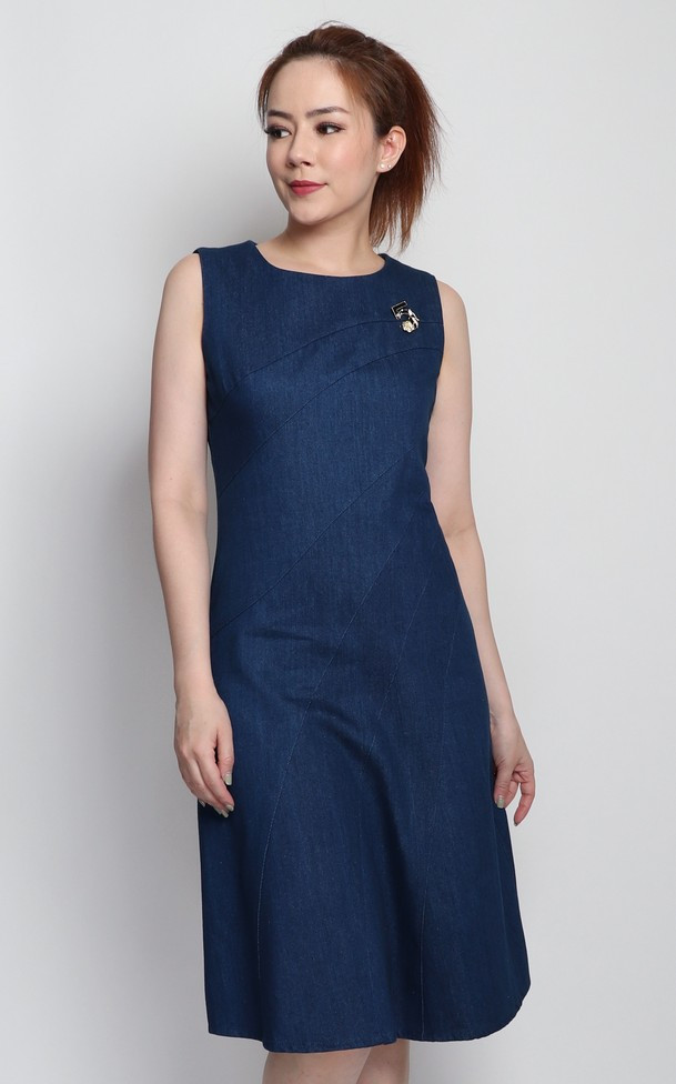 denim cocktail dress