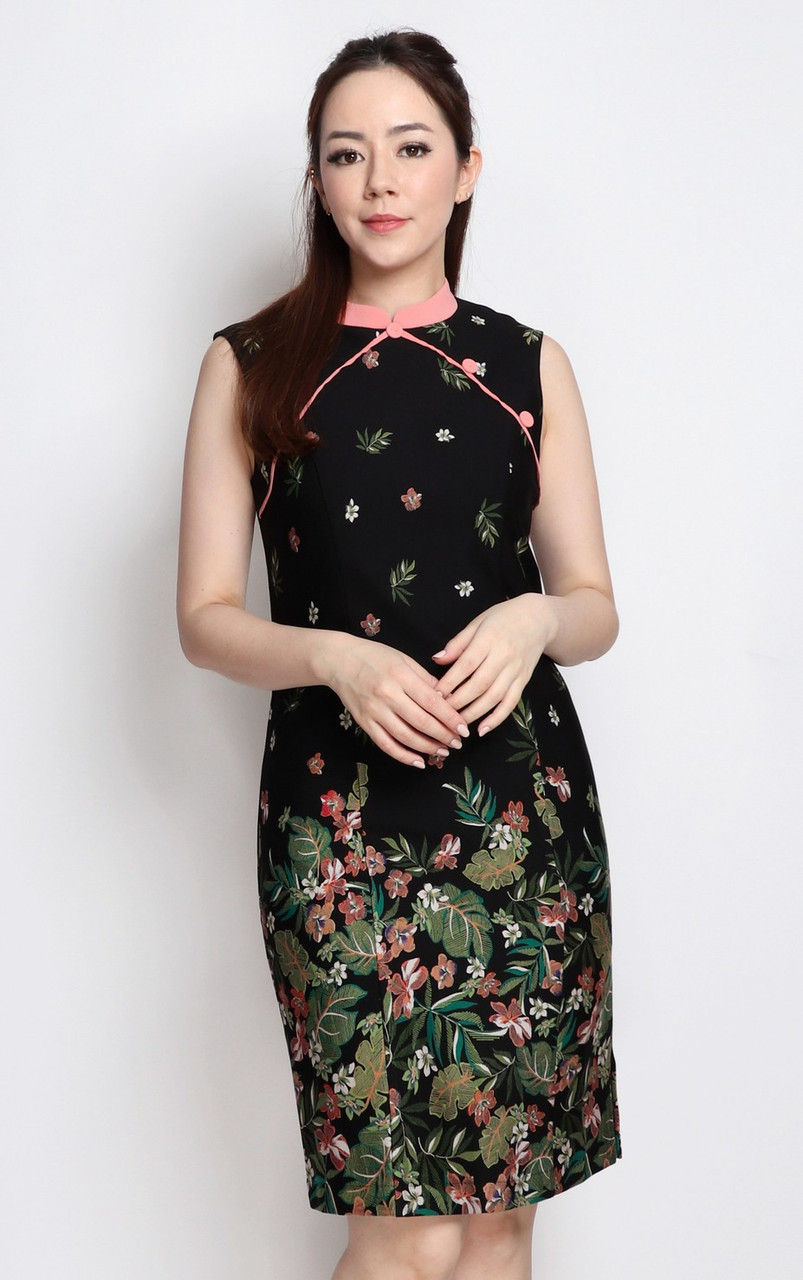 floral cheongsam
