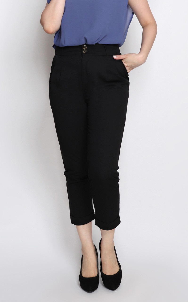 Peg Trousers - Black  Singapore Online Boutique Office Wear