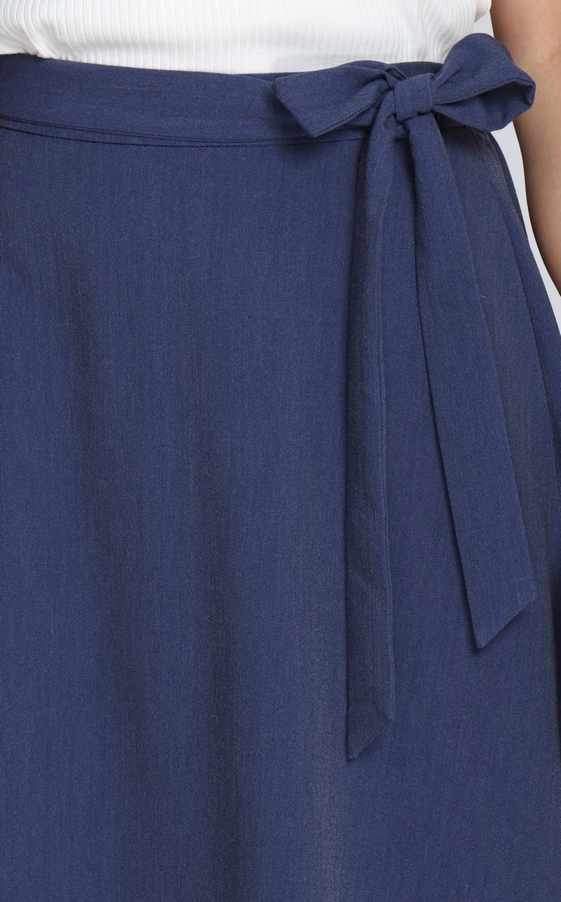 Below Knee Aline Flare Skirt Women