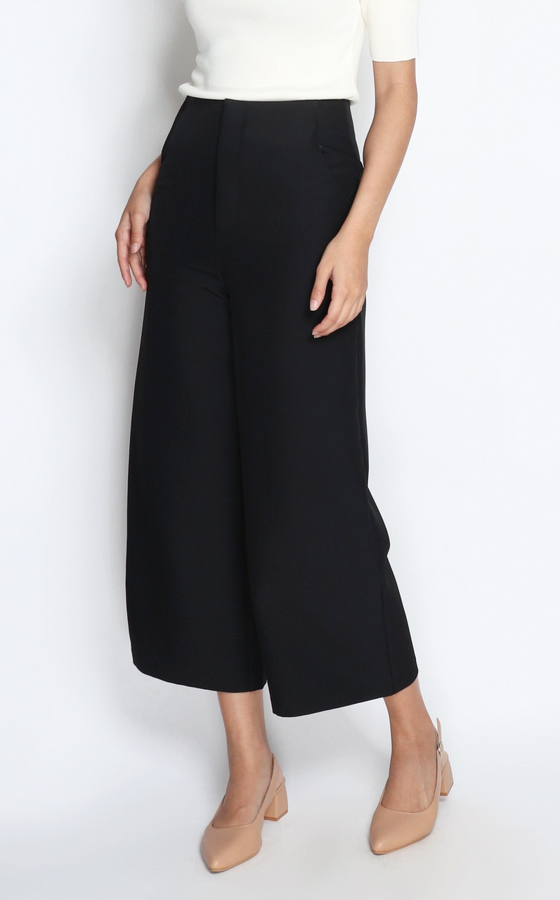 Wide Leg Pants - Black II