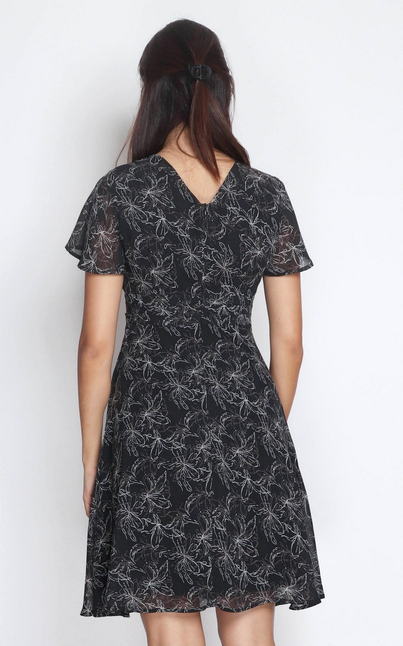 sachin and babi light blue dress Venice Floral Embroidered Midi Dress in Singapore main image 0