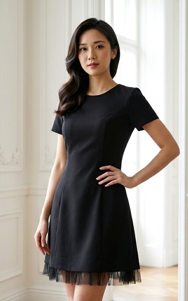 organza hem dress Betsy & Adam Tabitha Organza Floral Hem Dress at Von Maur