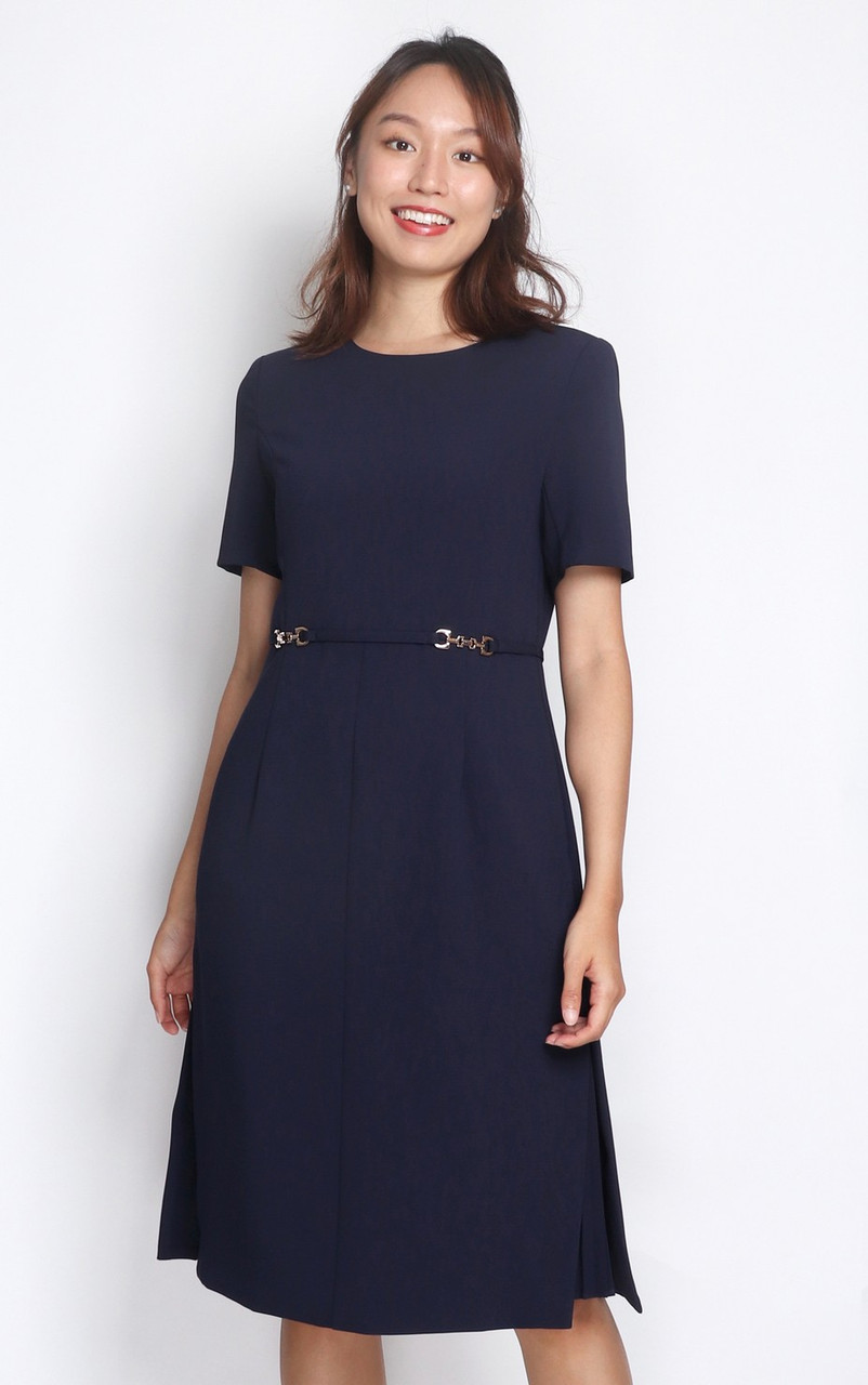 ANDRESD shrink pleats fit dress ANDRESD アンドレスド shrink