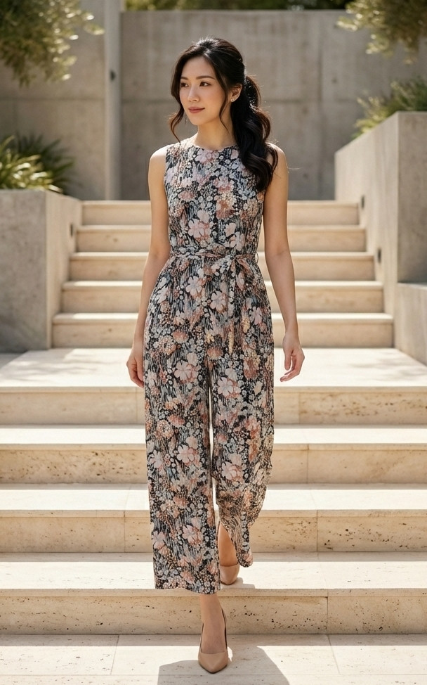 Floral Printed Jumpsuit