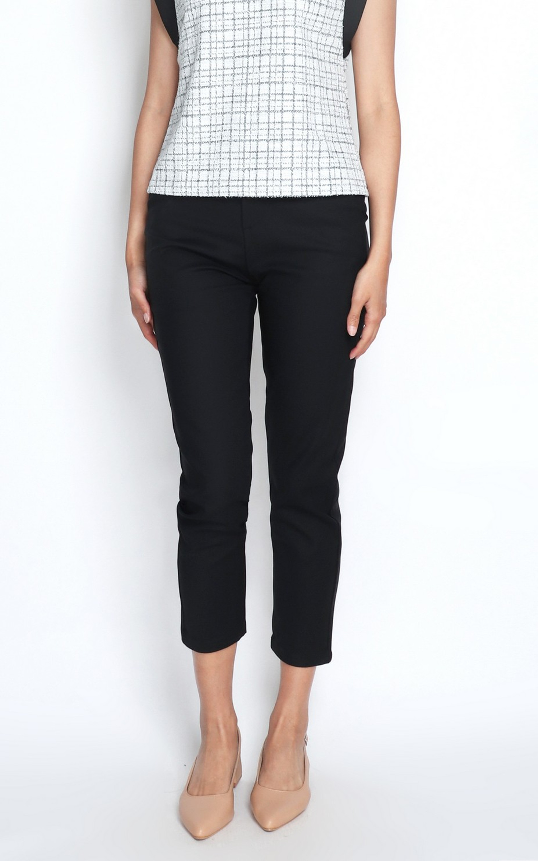 Cropped Pencil Pants - Black Cropped Pencil Pants - Black