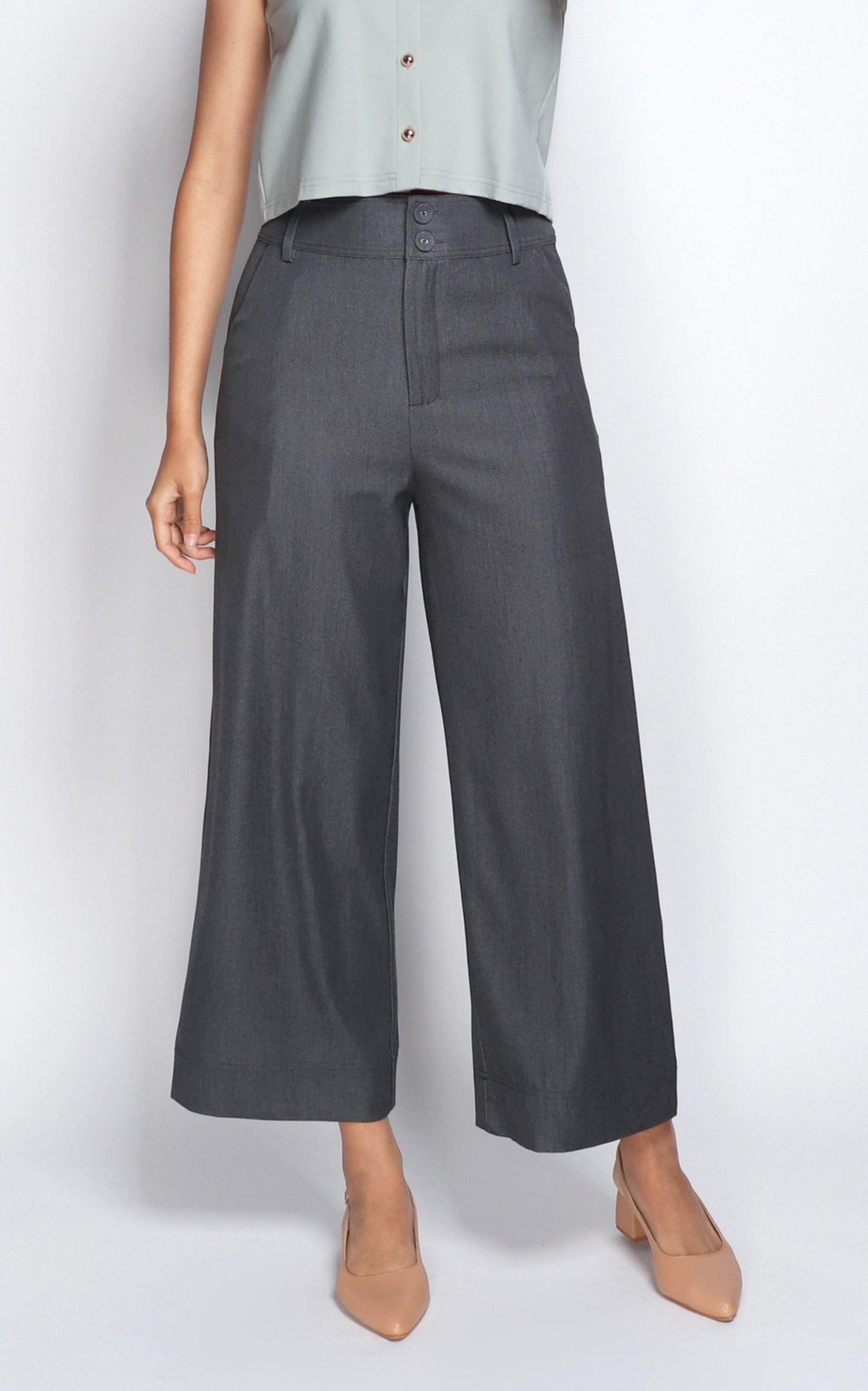 Matilda High Waisted Pants - Grey Matilda High Waisted Pants - Grey