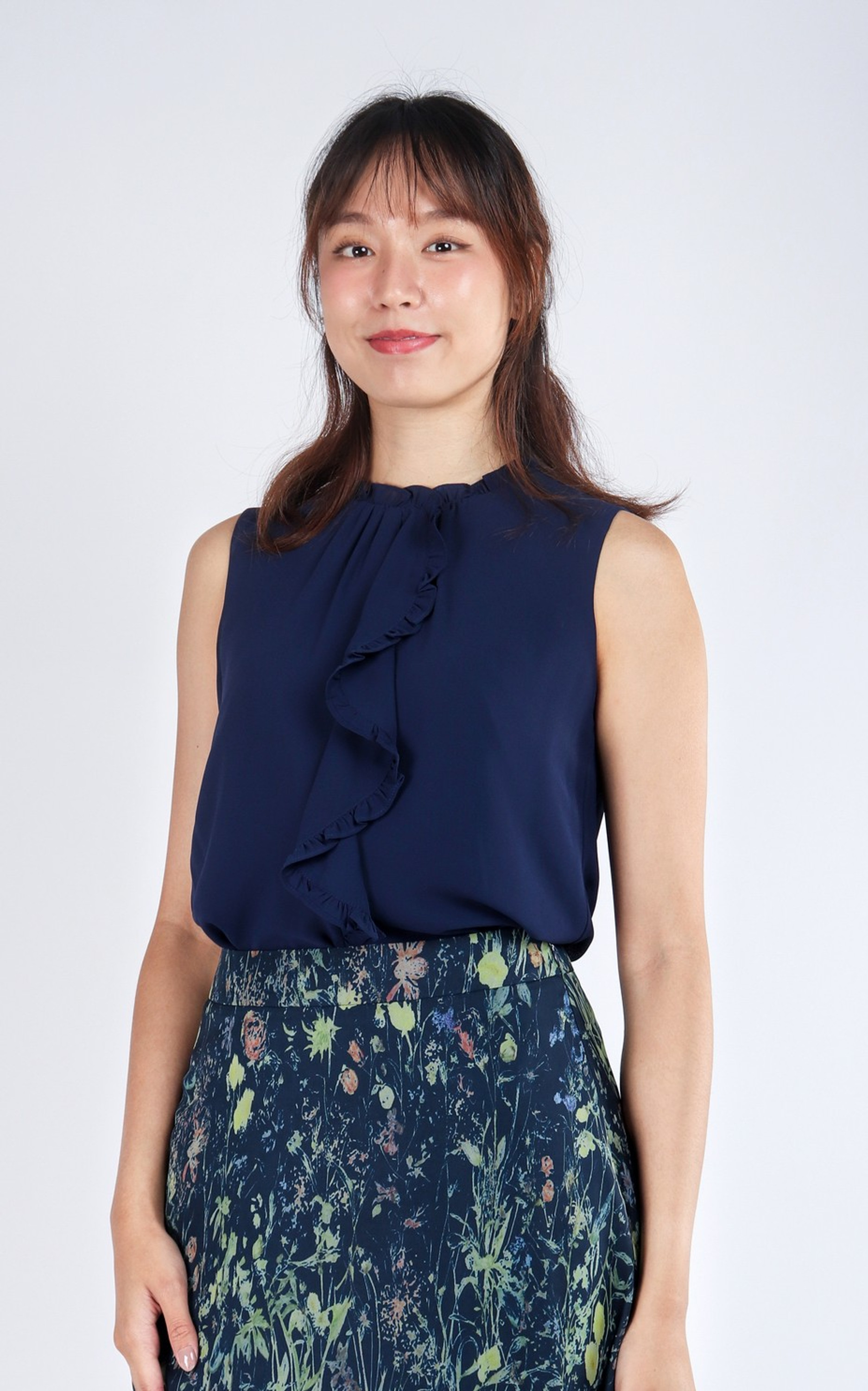 Willa Frill Top - Navy Willa Frill Top - Navy