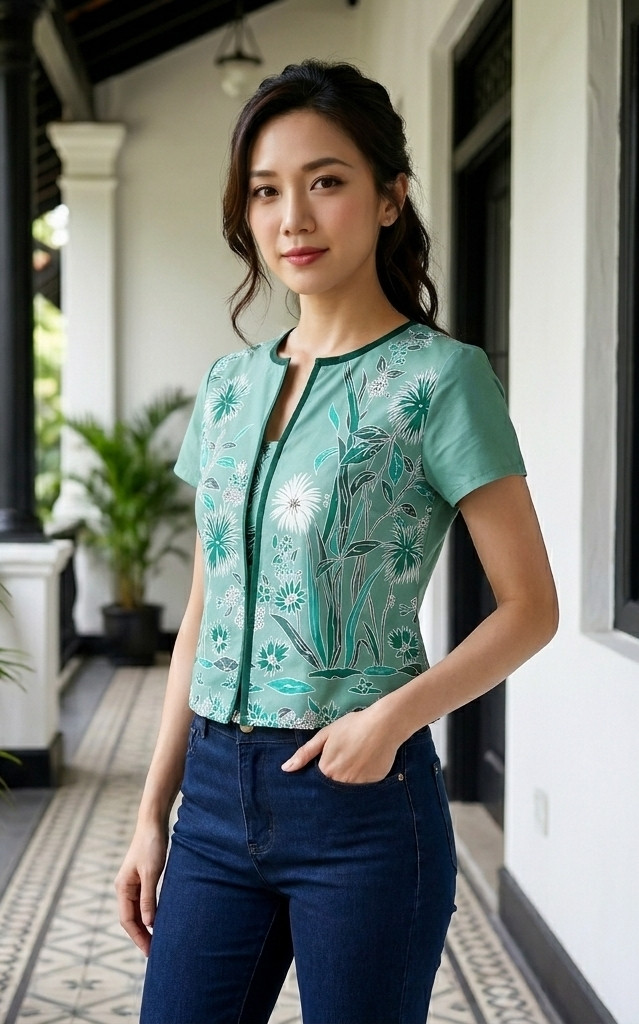 Rumi Batik Top - Jade