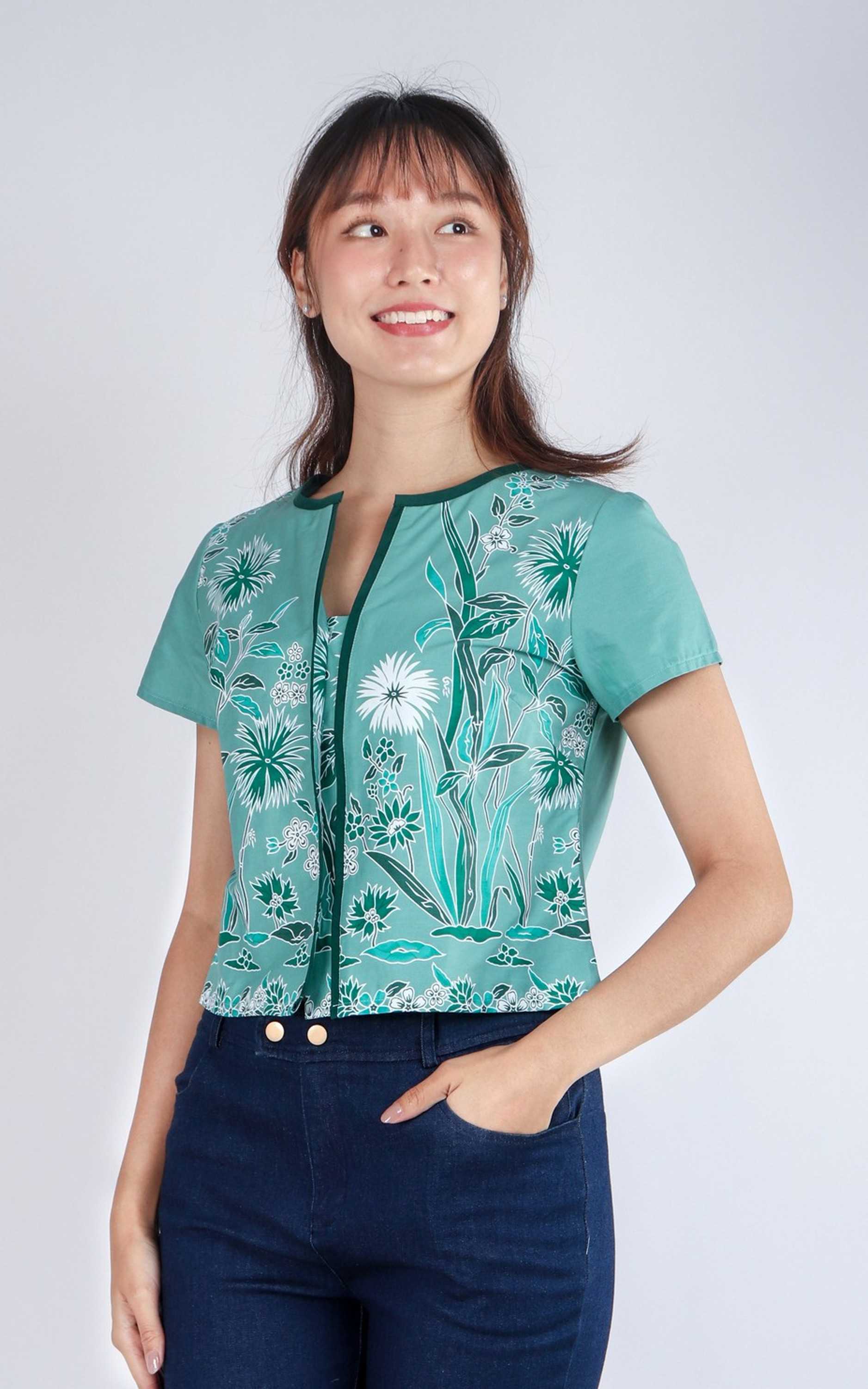 Rumi Batik Top - Jade Rumi Batik Top - Jade