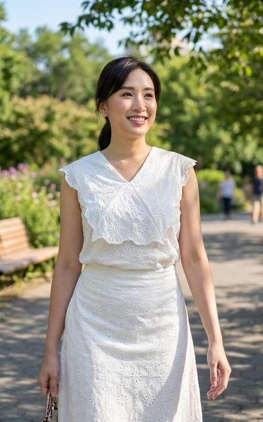 Josie Eyelet Top - White