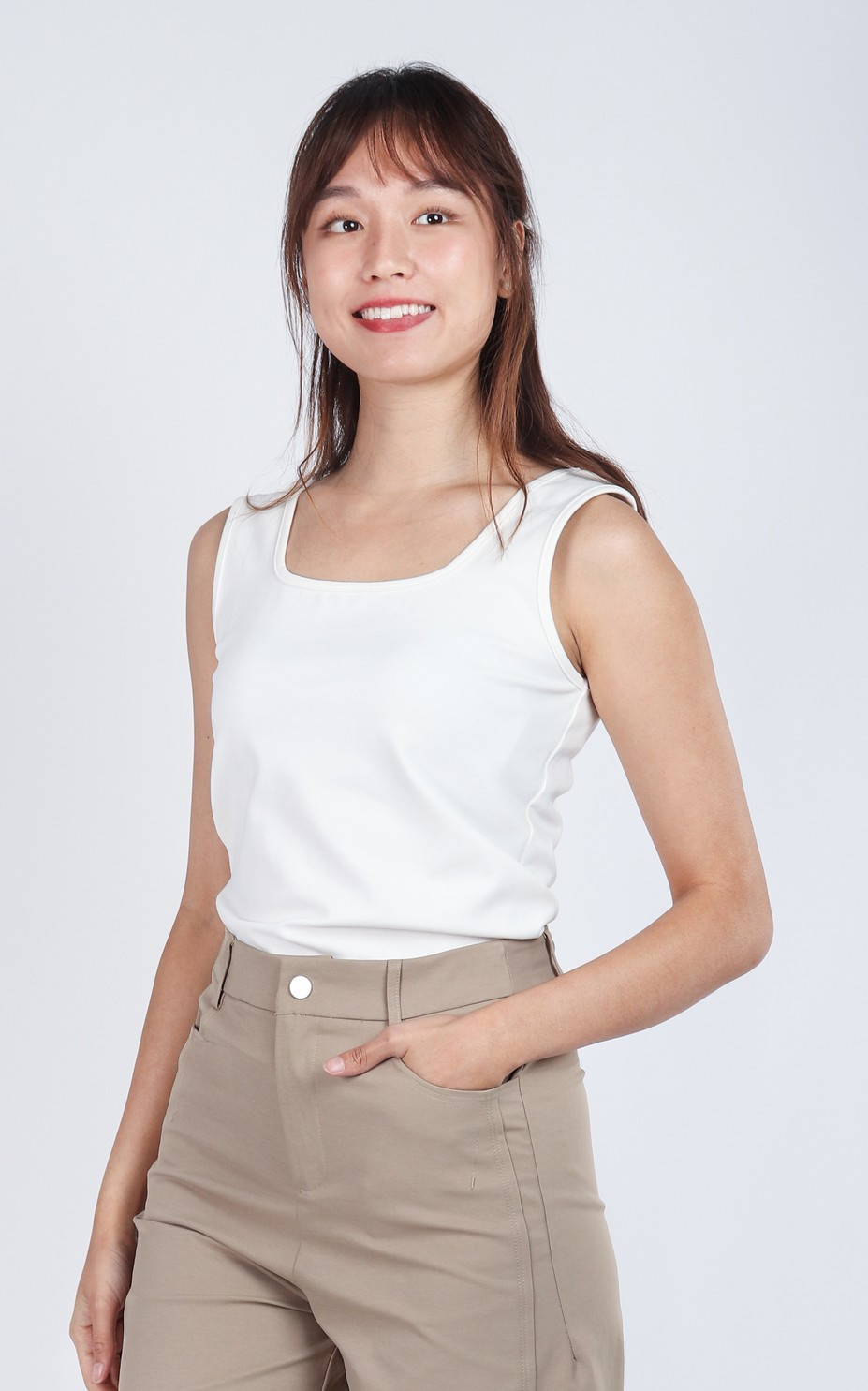 Zeria Basic Tank Top - White