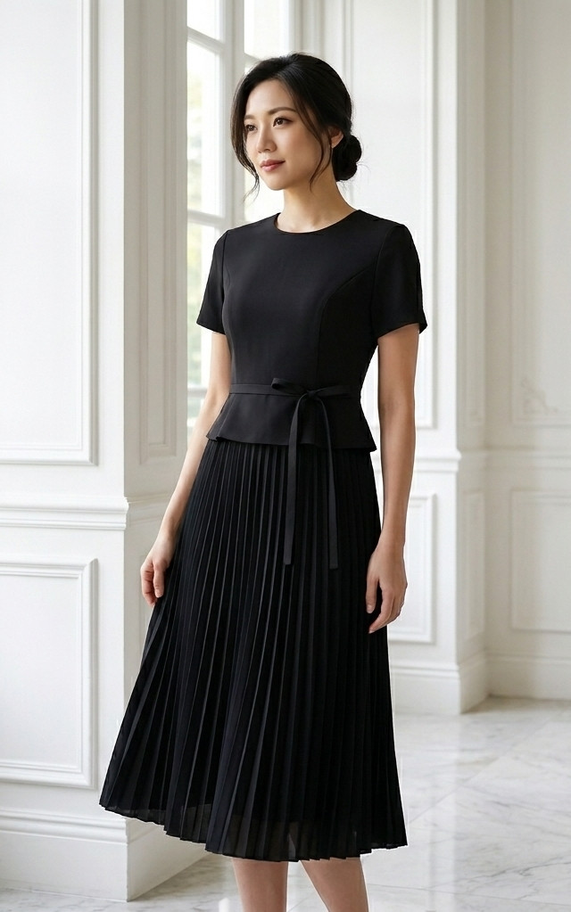 Tux Pleated Tulle Dress - Teal | Women's Formal Dinner Dress