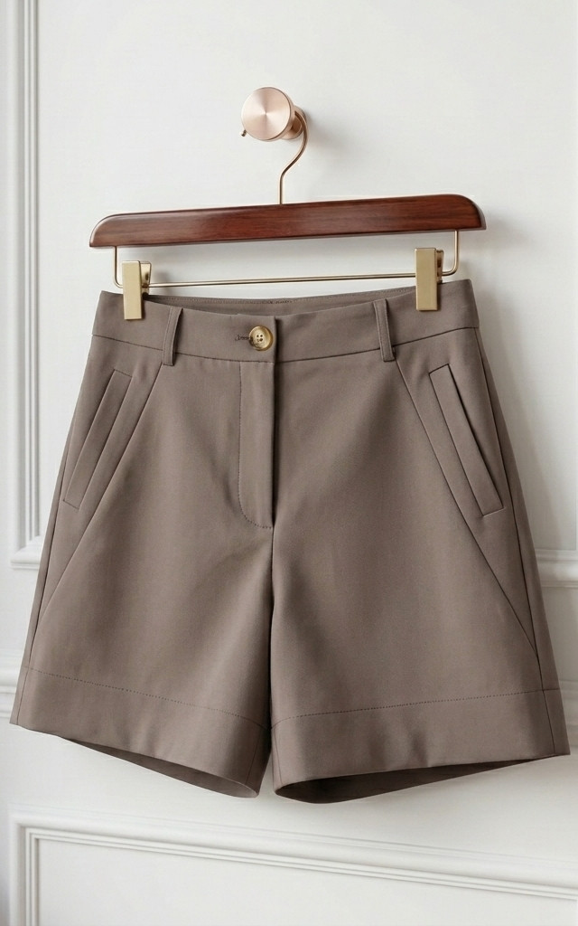Jenyse Tailored Shorts - Taupe