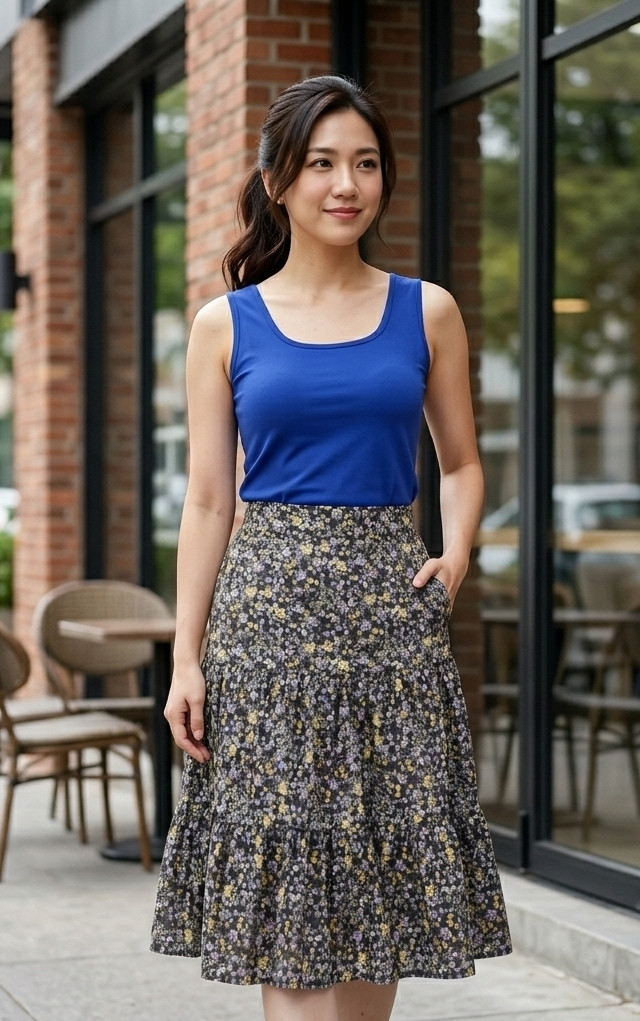 Zeria Basic Tank Top - Cobalt