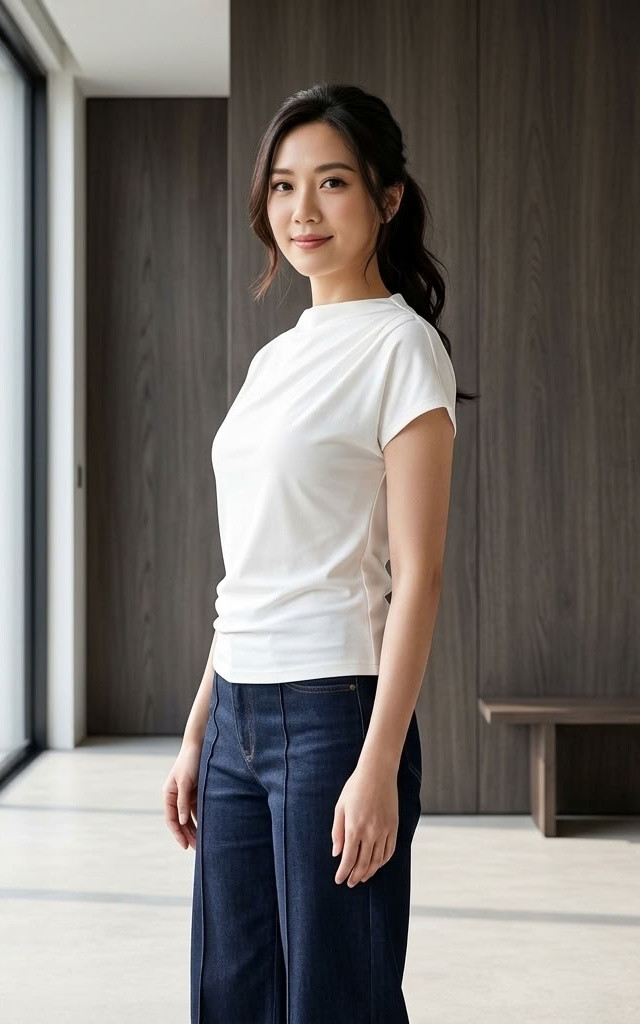 Beverly Asymmetrical Ruched Top - White