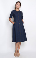 Sleeved Denim Dress