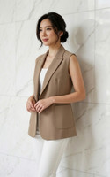 Long Vest - Taupe