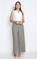 V-Neck Chiffon Top - White