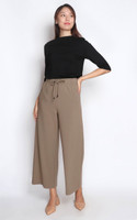 Drawstring Pants - Taupe