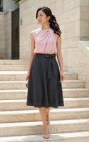 A-line Flare Skirt - Charcoal Grey