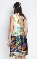 Detachable Collar Cheongsam - Navy