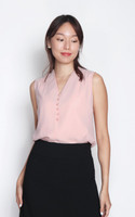 Lyla V-Neck Chiffon Top - Pink Lyla V-Neck Chiffon Top - Pink