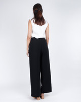Wide Leg Long Pants - Black