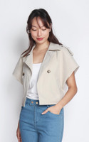Trench Inspired Jacket - Light Khaki