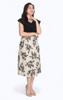 Velvet Motif Dress - Black