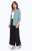 Shawl Collar Jacket - Seafoam
