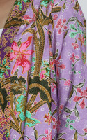 Heritage Orchid Batik Kimono Jacket - Purple