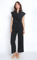 Structured Zipper Jacket - Black