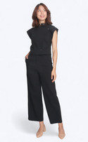 Structured Zipper Jacket - Black
