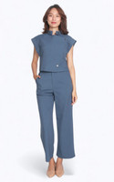 Structured Zipper Jacket - Blue