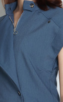Structured Zipper Jacket - Blue