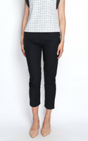 Cropped Pencil Pants - Black