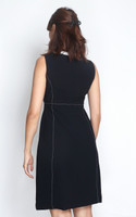 Pearl Neckline Work Dress