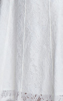Lace Flare Dress - White