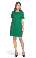 Elara Chain Trim Shift Dress - Green Elara Chain Trim Shift Dress - Green