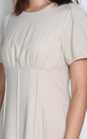 Mia Empire Waist Linen Dress - Cream Mia Empire Waist Linen Dress - Cream