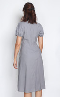 Mia Empire Waist Linen Dress - Grey Mia Empire Waist Linen Dress - Grey