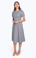 Mia Empire Waist Linen Dress - Grey Mia Empire Waist Linen Dress - Grey