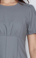 Mia Empire Waist Linen Dress - Grey Mia Empire Waist Linen Dress - Grey