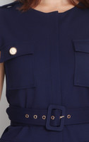 Madison Pockets Pencil Dress - Navy
