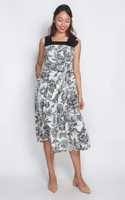 Aubrey Toile Print Dress - Cream