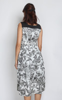 Aubrey Toile Print Dress - Cream
